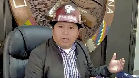 Secretario ejecutivo de la Central Obrera Boliviana (COB), Juan Carlos Huarachi