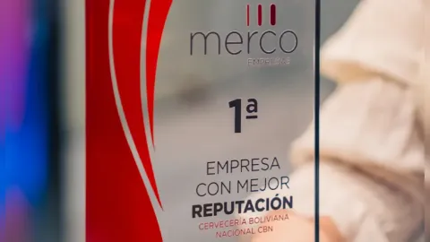 Cervecería Boliviana Nacional es reconocida como la empresa con mejor reputación corporativa.