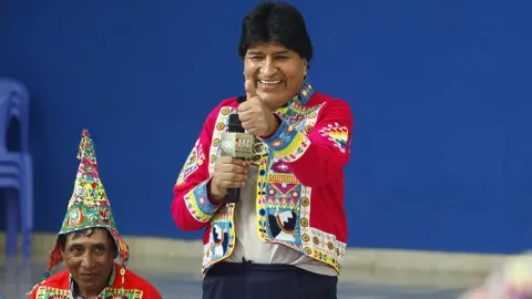 El expresidente del Estado, Evo Morales