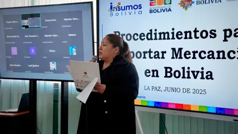 Delina Flores capacita sobre los créditos.