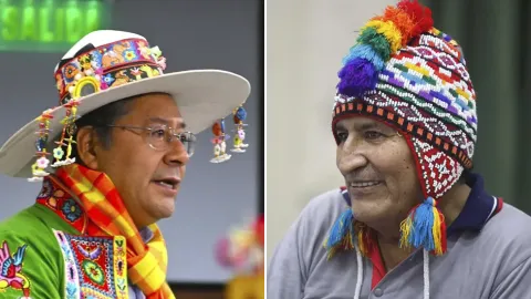 Presidente Luis Arce y expresidente Evo Morales.