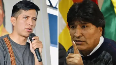 Andronico y Evo Morales.