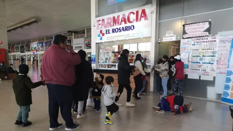 Centro de vacunación.
