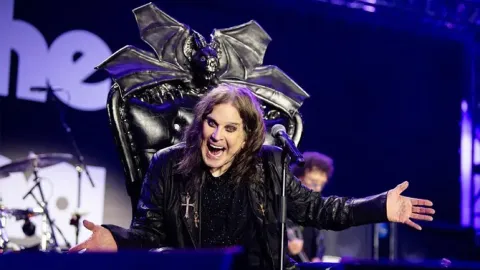 Ozzy Osbourne en su último concierto.