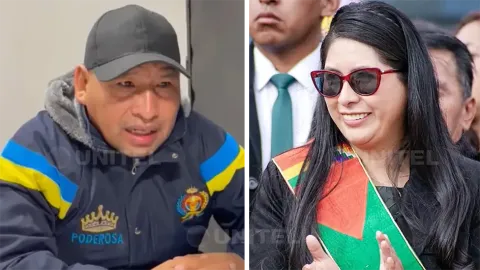 Ponciano Santos y Eva Copa.