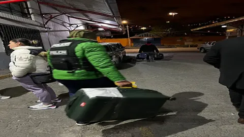 Droga en equipaje abandonado en la Terminal de La Paz